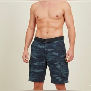 $58 Men's Raw X Jeans X-Ray Mens Belted Double Pocket Cargo Short